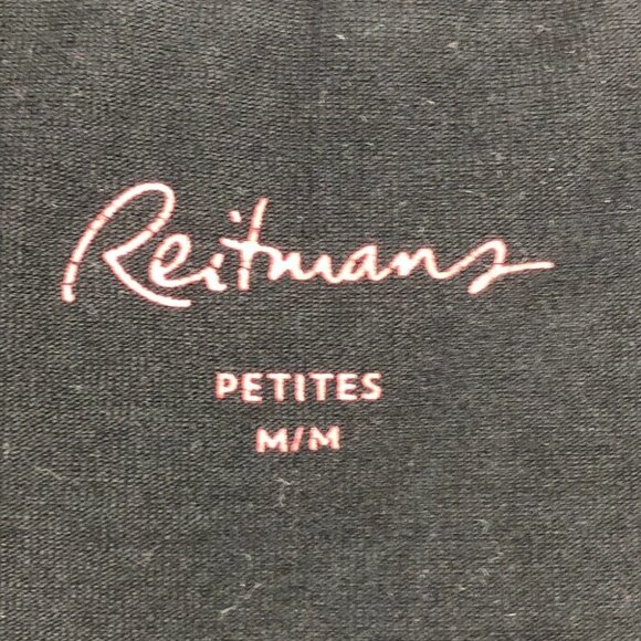 Reitman's Black, Red & White Round neck Athletic Muscle Tank Top size M Petite - Picture 4 of 12